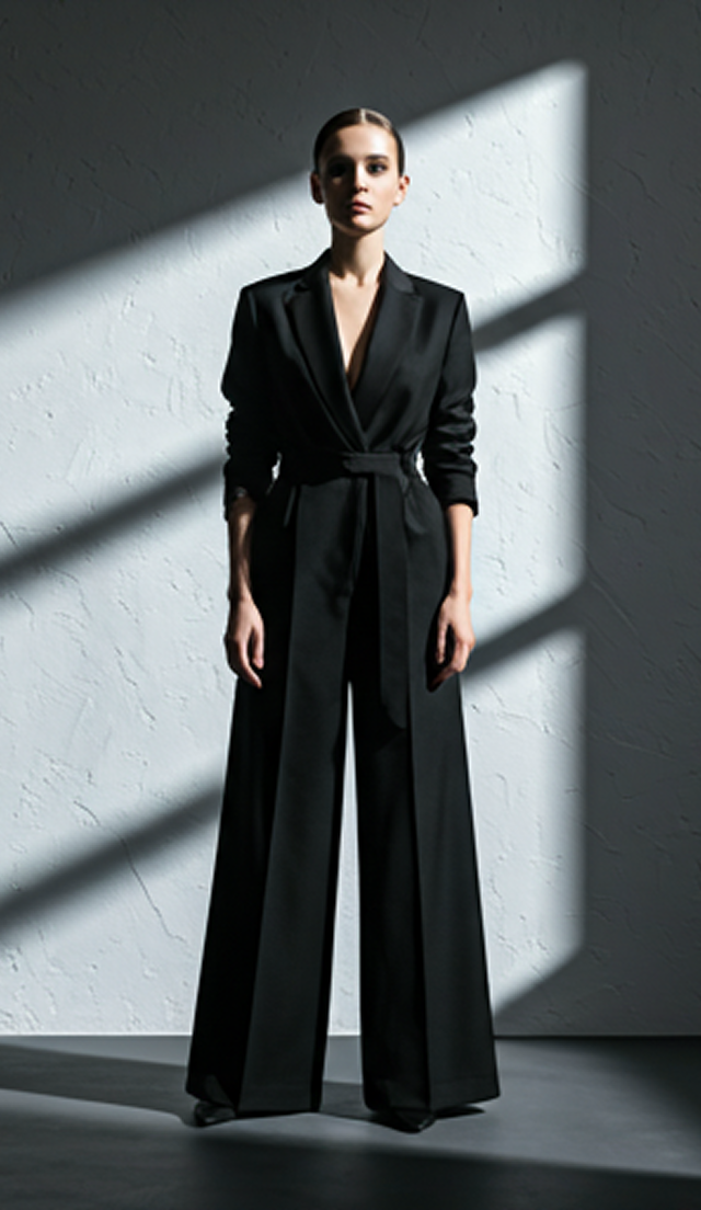 Fashion model in suit
